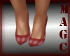 Red sparkle xmas heels
