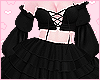 🌸 Frilly Dress Black