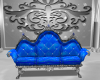 blue victorian sofa
