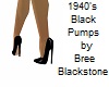 [BB] 1940s Black Pumps