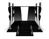 blk canopy poseless bed
