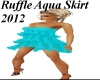 Ruffled Aqua Skirt 2012