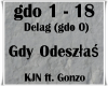 Gdy Odeszłaś - KJN