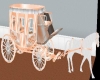 peach and white carriage