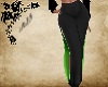 Neon Green Black Pants