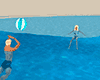 pool party volleyball