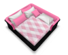 6 Pose Bed Blk Pink W