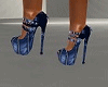 D blue shoes