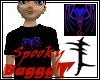 Black 'Spooky' T Shirt