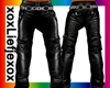 [L] Leather pants black