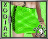 Plaid Mini Skirt Green