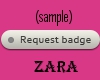 Request badge Sticker