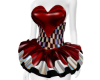 VDAY HEART RED CHKERD DR
