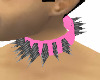 [ZAK] Pink Spike Collar