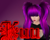 K- Akiki purple pigtails