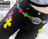 ♱ multicolor pants