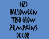 Trio Glow Pumpkins Decor