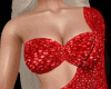 red glitter mini dress