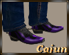 Cowboy Boots/Purple Trim