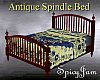 Antq Spindle Bed Blue