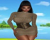 Brown Sweater Dress