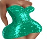 Lite Green Glitter Dress