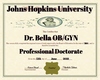 Bella Custom MD Diploma