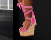 Pink Wedge Heels e