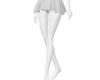 white fashion skirt