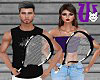 Tennis Racket M/F b&w
