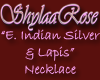 E. Indian Silver & Lapis