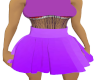 neon  purple skirt