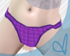 e` Plaid Panties Purple