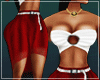 XBM Red Skirt Top Sexy