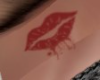 Kiss Neck Tattoo