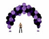 Purple and Black Balloon