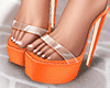 D| Orange Heels