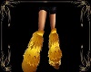 gold fire monster boots