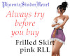 Frilled Skirt pink RLL
