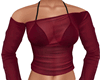 Sheer Burgendy Top
