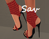 Red/Blk Sandals