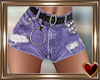Purple Jean Shorts