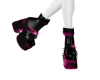 Boot Hitam Magenta