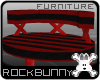 [rb] BlkRed Round Couch