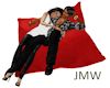 JMW~Cuddle Pillow Red