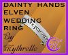 Dainty Elven Weddng Ring