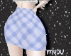 ♡ blue plaid skirt