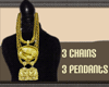 [DB] 3 Gold Chains/pendt