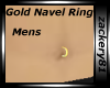 Gold Mens Navel Ring