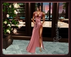 robe soiree red rose